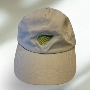 Hat / Cap, NWOT, Tan with Green Wings, Adjustable Size, one of two